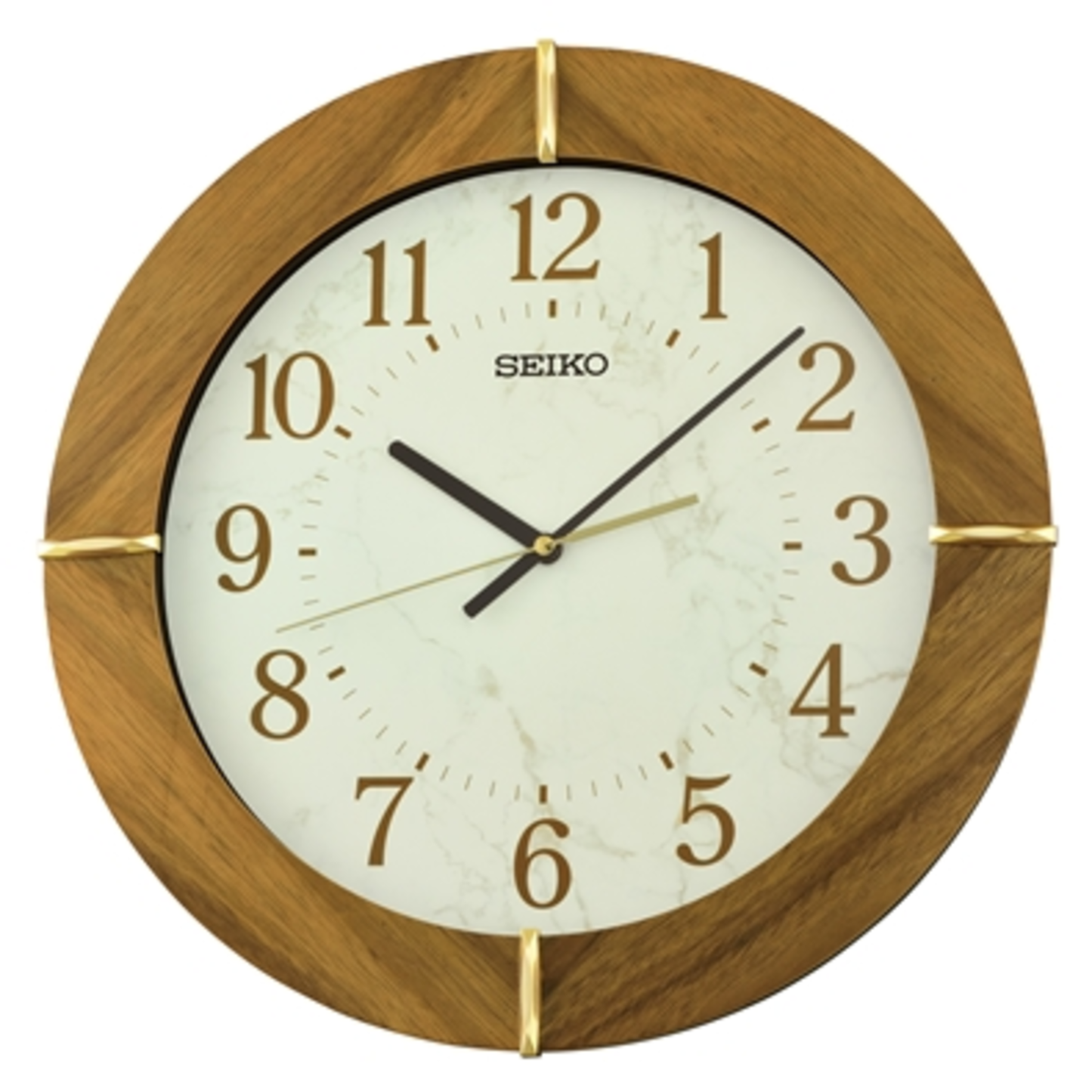 SUNDIAL WALL CLOCK, BROWN