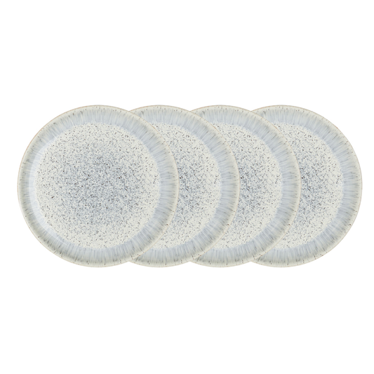 DENBY HALO SPECKLE SET OF 4 DINNER PLATES