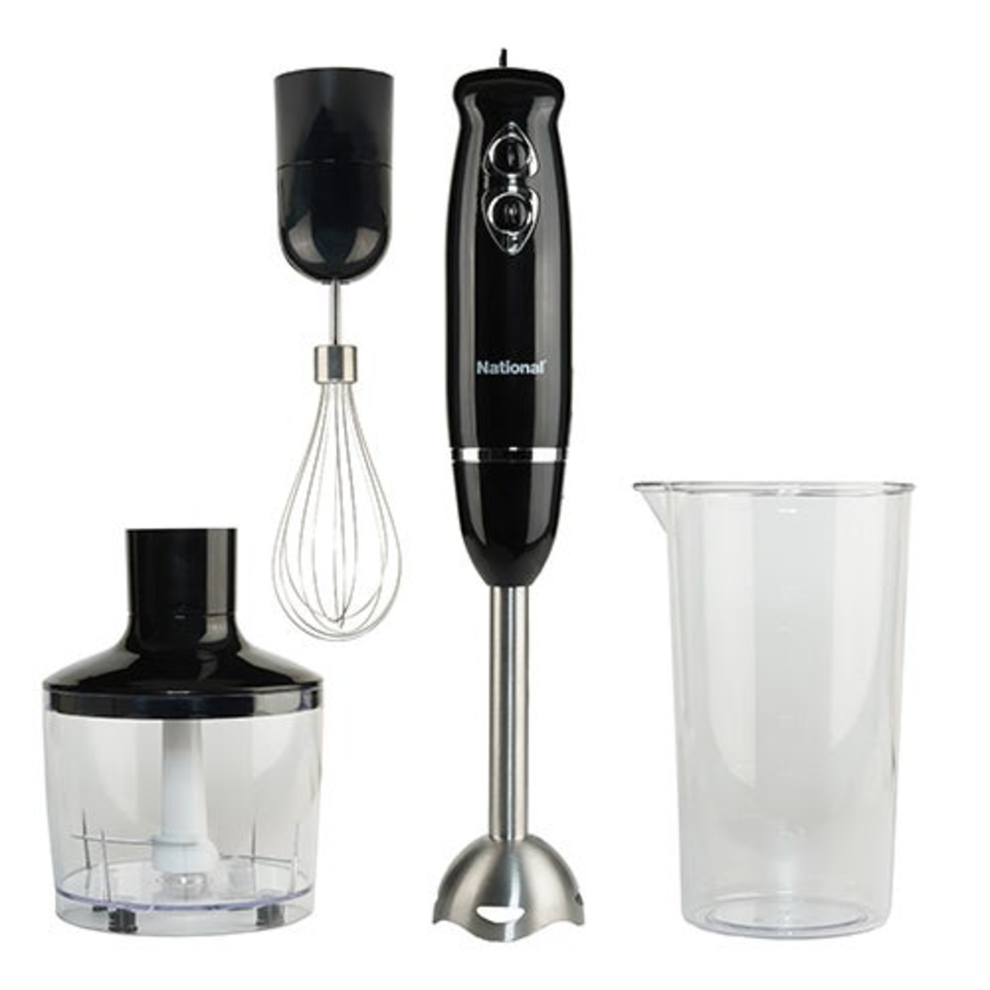 MULTI-PURPOSE 4-IN-1 IMMERSION HAND BLENDER BLACK