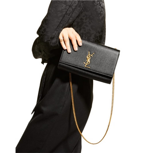 KATE MEDIUM CHAIN BAG, BLACK, MEDIUM