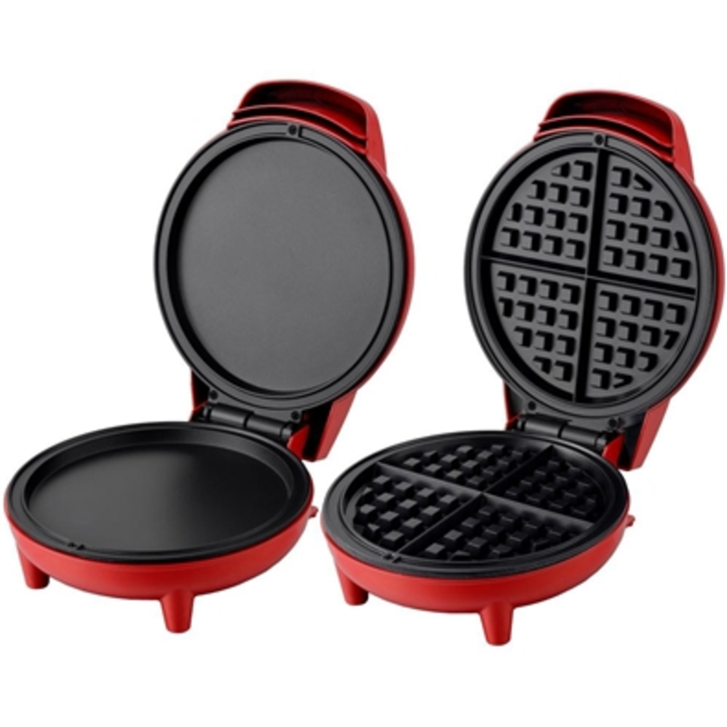 COURANT GRIDDLE  AND  WAFFLE MAKER - RED, RED
