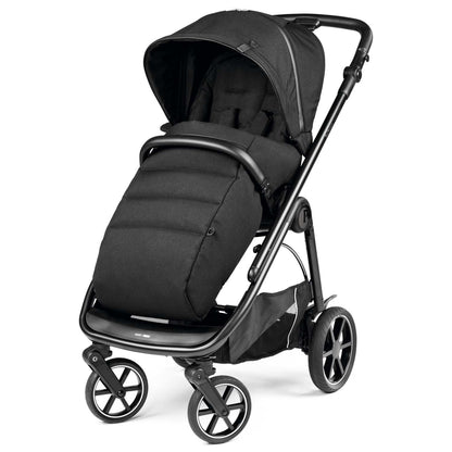 VELOCE COMPACT & LIGHTWEIGHT STROLLER W/ REVERSIBLE SEAT TRUE BLACK