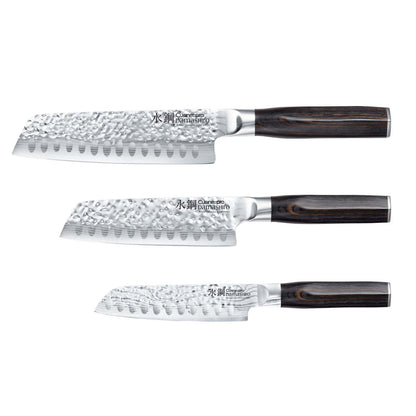 DAMISHIRO EMPEROR 3PC SANTOKU KNIFE