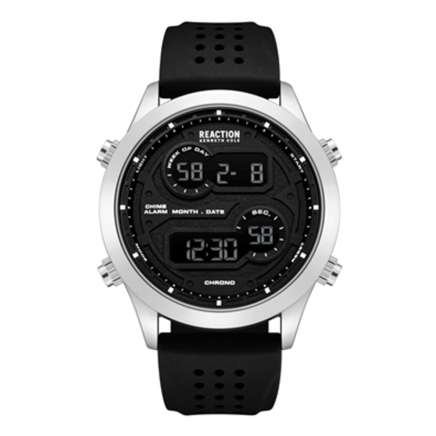 MEN'S DIGITAL WATCH, BLACK, STANDARD