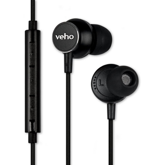 VEHO Z3 EARBUDS WITH MIC/REMOTE - METAL SERIES