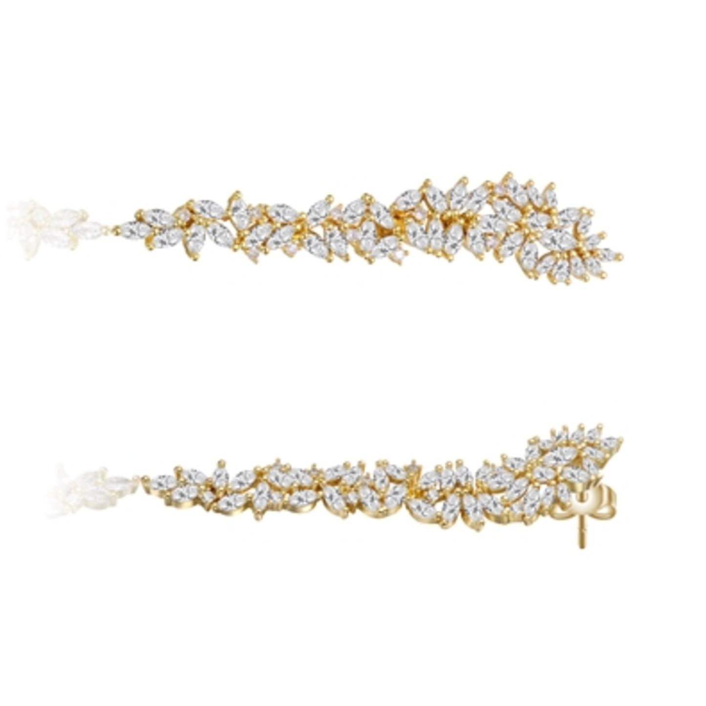 14K YELLOW GOLD BOLD DROP EARRINGS, GOLD