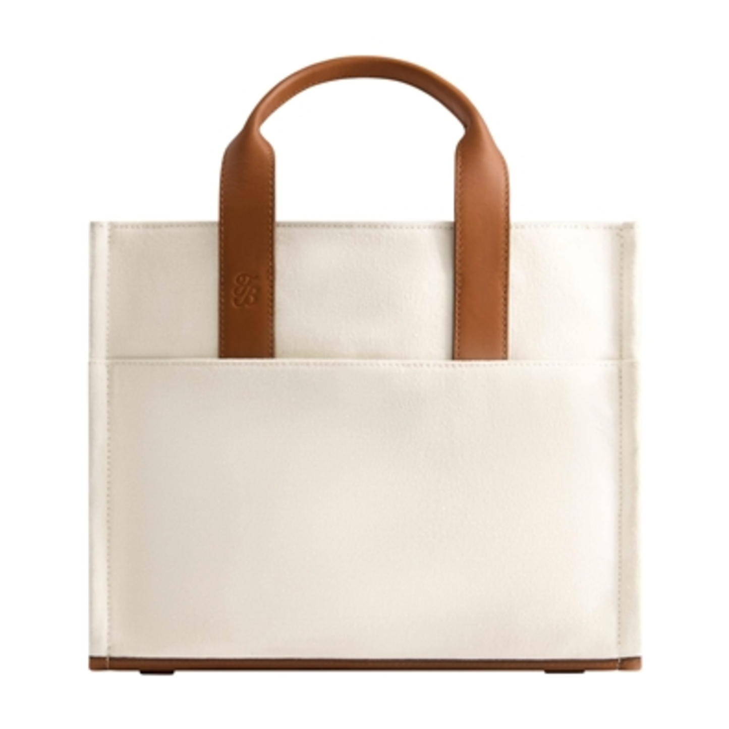 SOLID CANVAS MEDIUM TOTE, NATURAL, 9"