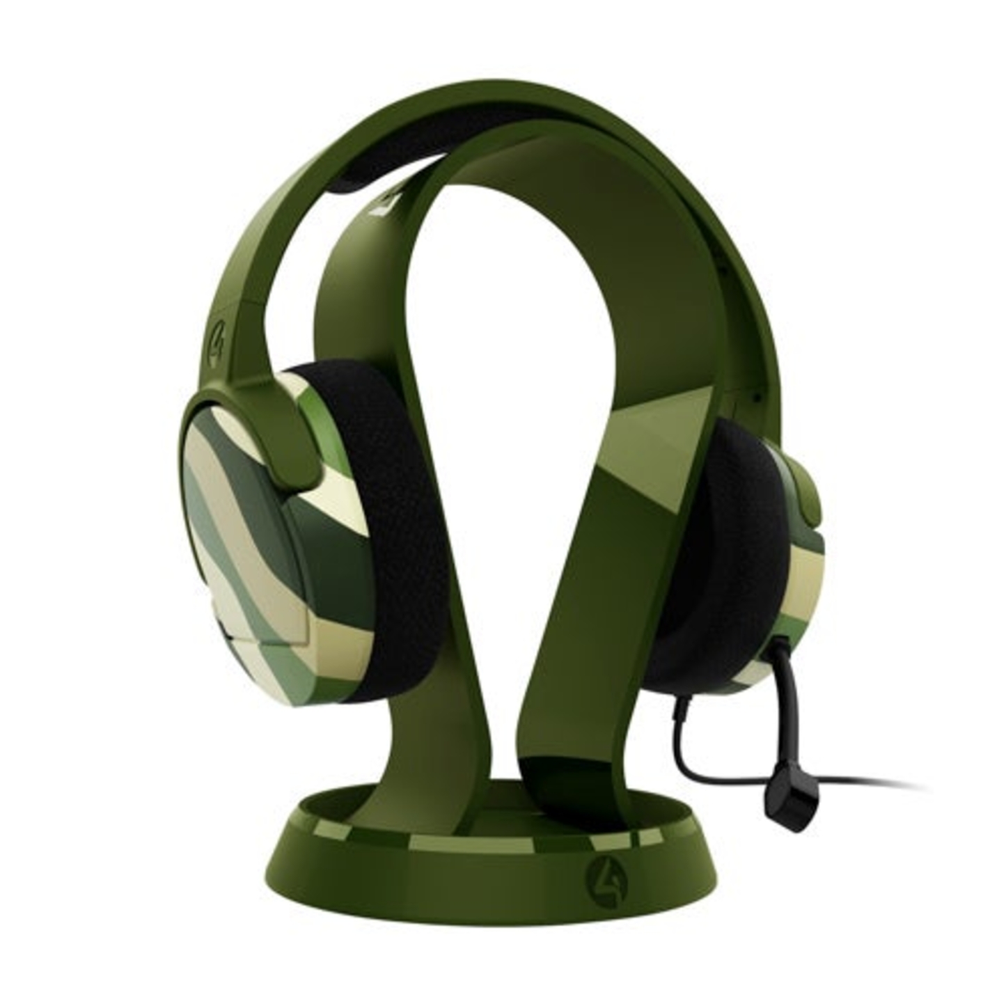 PANTHER WAVE GAMING HEADSET WITH STAND FOREST GREEN