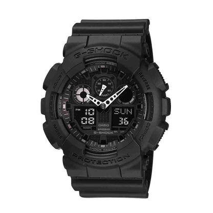LARGE G-SHOCK ANA-DIGI WATCH BLACK RESIN BAND