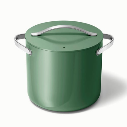 12QT NONSTICK CERAMIC STOCKPOT W/ LID SAGE