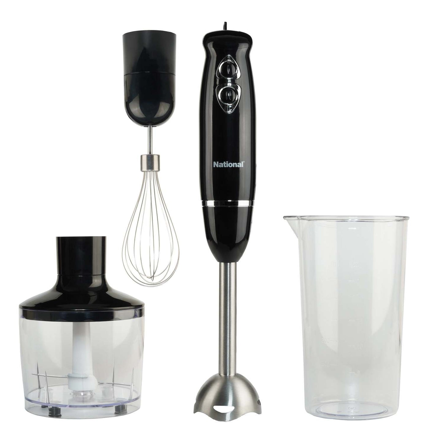 MULTI-PURPOSE 4-IN-1 IMMERSION HAND BLENDER BLACK