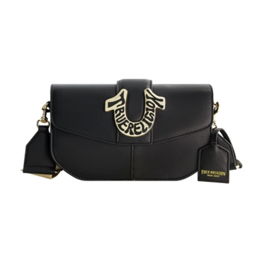 TRUE RELIGION SHOULDER BAG SIGNATURELOGO, BLACK