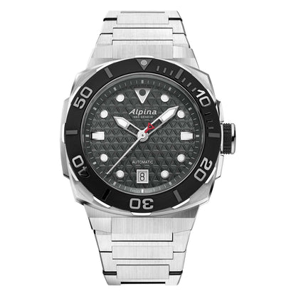 MEN'S SEASTRONG DIVER EXTREME AUTOMATIC STAINLESS STEEL WATCH, BLACK DIAL