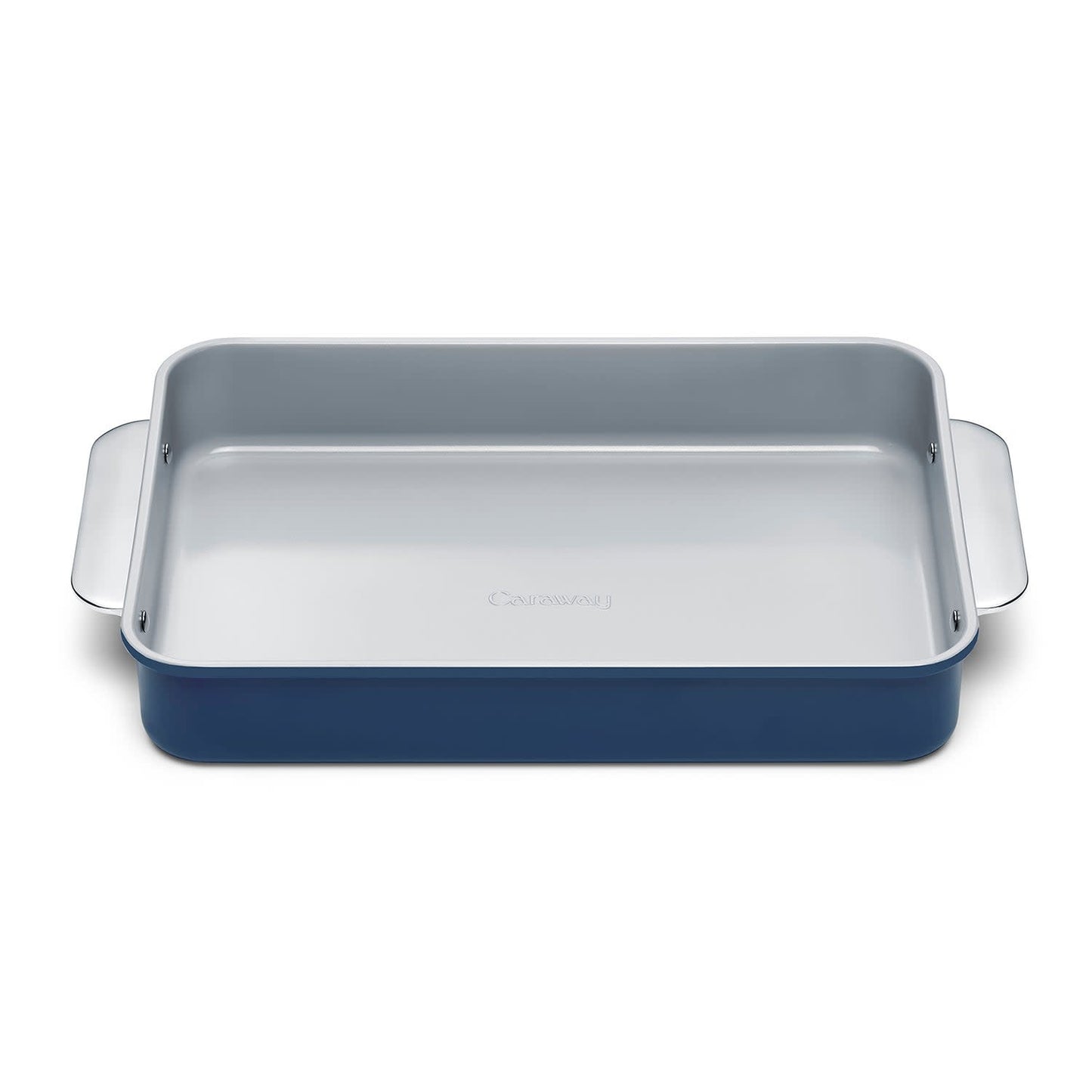 NONSTICK CERAMIC RECTANGLE PAN W/ HANDLES NAVY