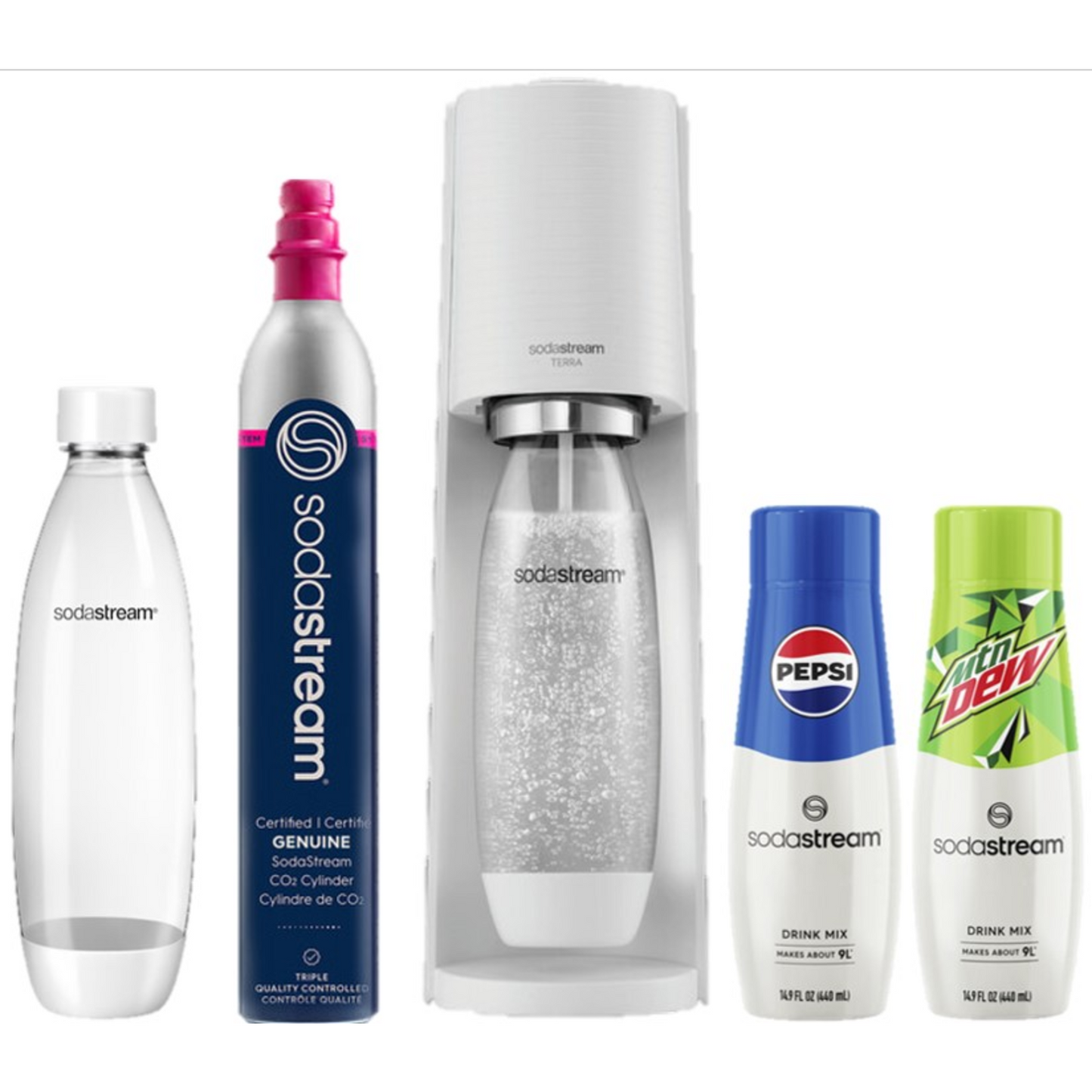 SODASTREAM TERRA BUNDLE KIT - WHITE