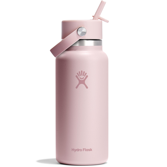 HYDRO FLASK 32 OZ. WIDE MOUTH BOTTLE W/FLEX STRAW CAP - TRILLIUM