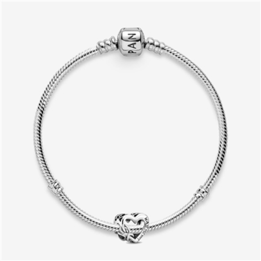 HEART INFINITY BRACELET, 7.9"