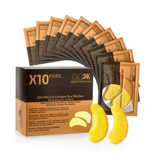 24K GOLD  AND  COLLAGEN EYE PATCHES