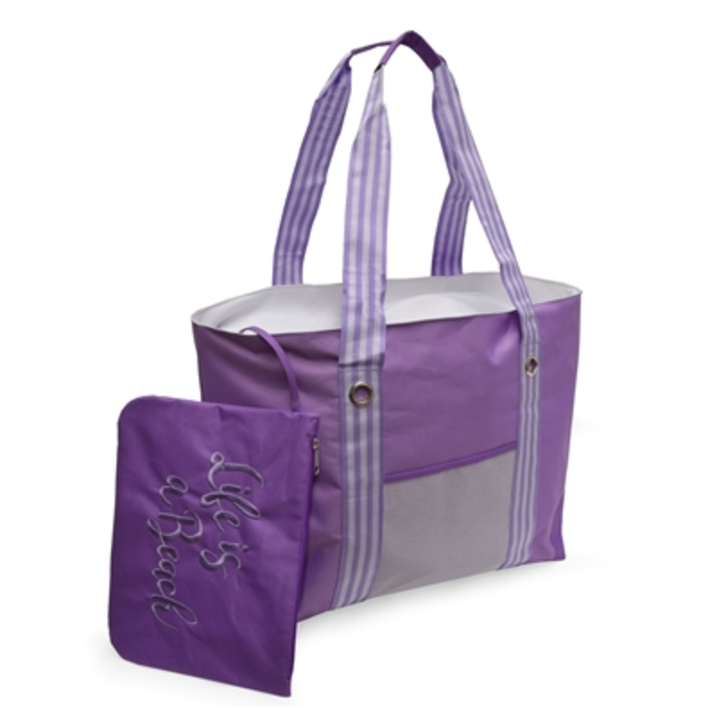 JUMBO TOTE, LILAC, ONE SIZE