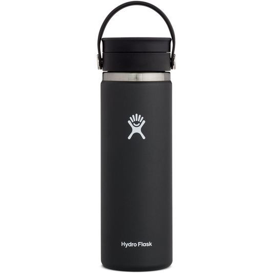 HYDRO FLASK 20 OZ. WIDE MOUTH COFFEE FLASK W/FLEX SIP LID - BLACK