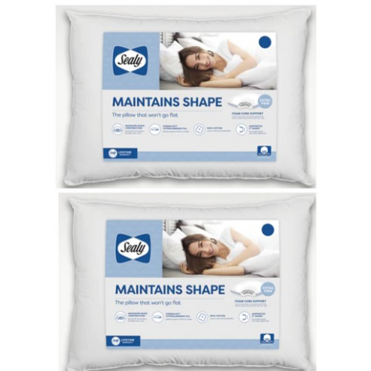 SEALY MAINTAINS SHAPE PILLOW SET OF 2 - JUMBO