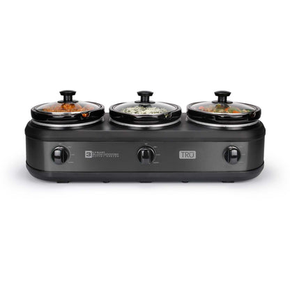 THREE 1.5QT BUFFET SERVER GRAPHITE