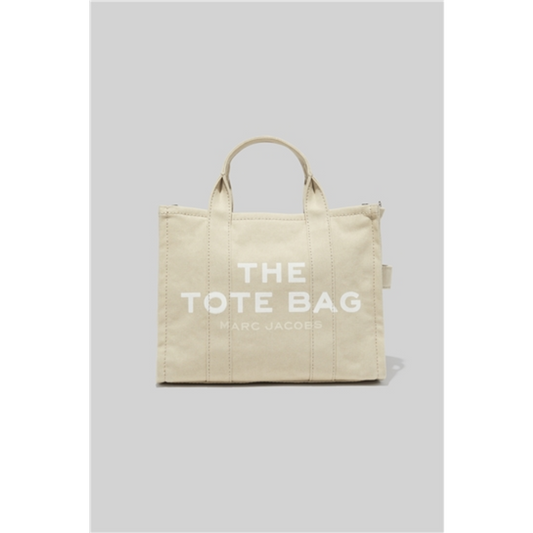MEDIUM TRAVELER TOTE, BEIGE, 12"X 6"