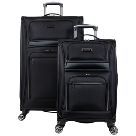 RUGGED ROAMER SOFTSIDE 2 PIECE SET, BLACK, 20", 28"