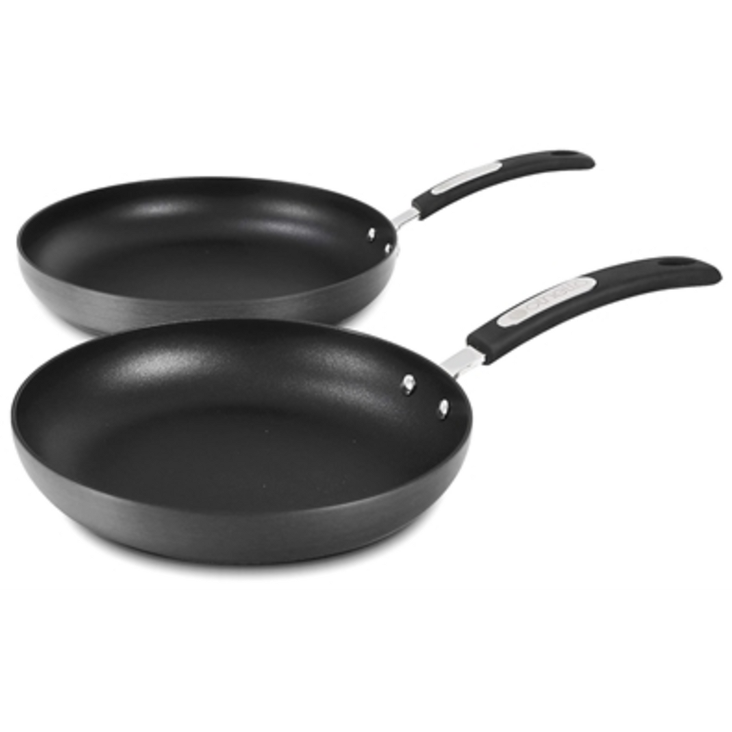 FRY PAN SET, BLACK, 2 PIECES