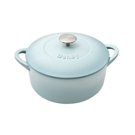 DENBY PAVILION CAST IRON 5.2L ROUND CASSEROLE