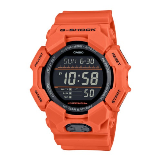 MENS GD010 LARGE LED DIGITAL WATCH ORANGE