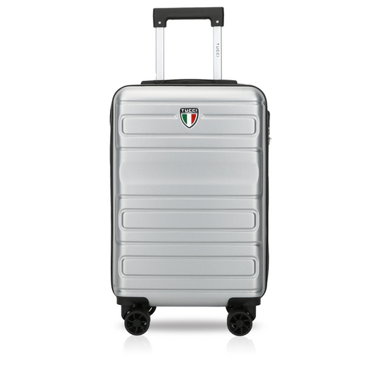 TUCCI VIVACE 20 INCHES ABS CARRY-ON LUGGAGE - SILVER