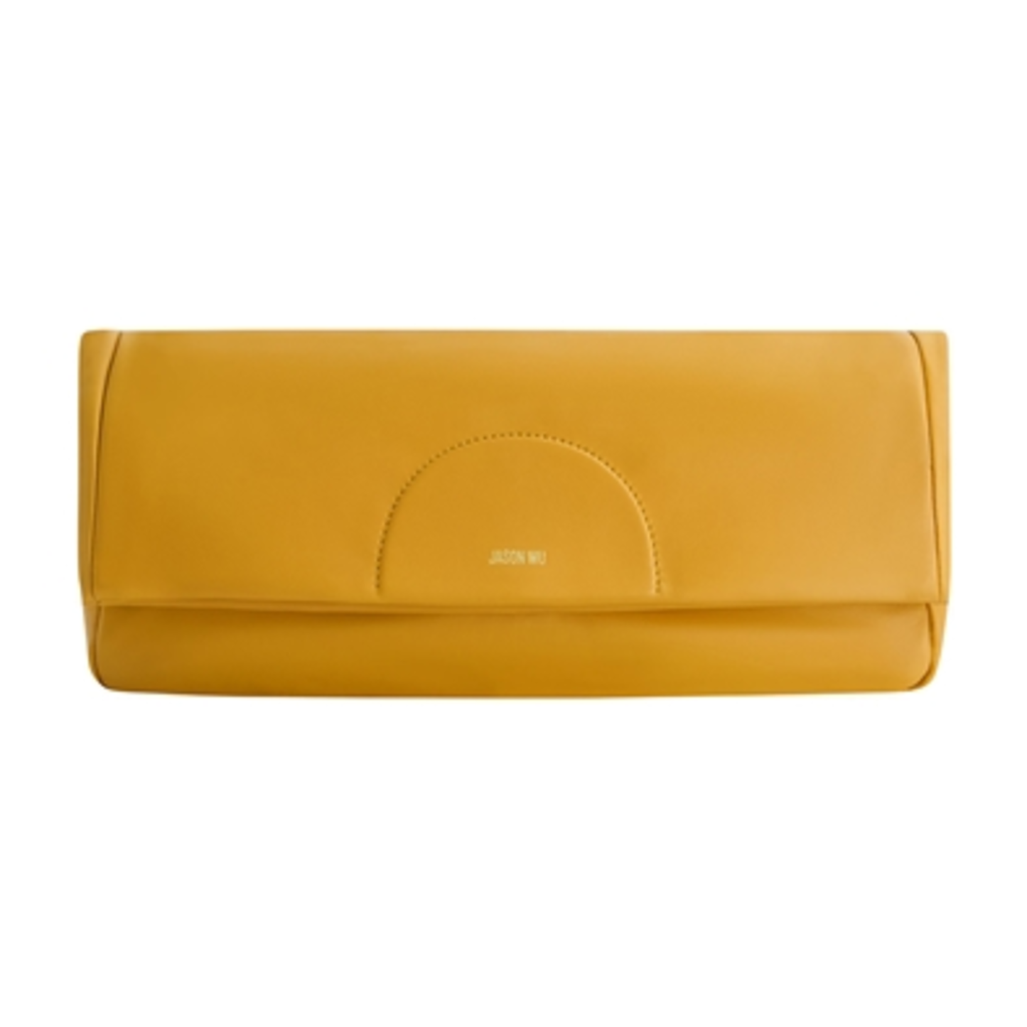 ELEGANT FOLD OVER CLUTCH, CUB YELLOW