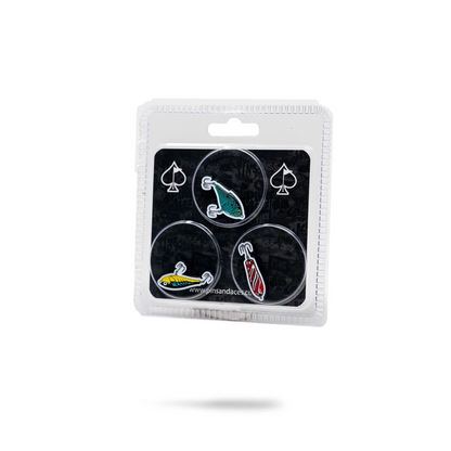 FISHING LURES BALL MARKERS - 3 PACK
