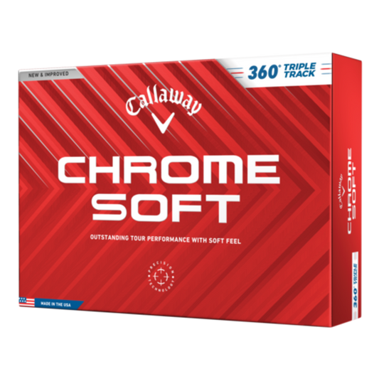CALLAWAY CHROME SOFT 360 TRIPLE TRACK GOLF BALLS