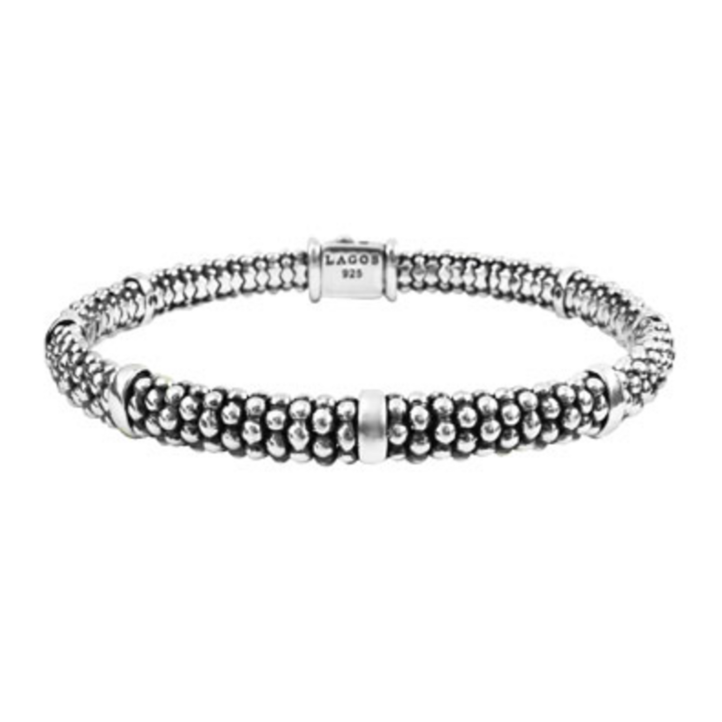 SIG. CAVIAR PETITE OVAL ROPE BRACELET