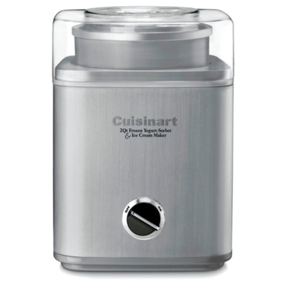 CUISINART PURE INDULGENCE 2 QUART FROZEN YOGURT-SORBET & ICE CREAM MAKER