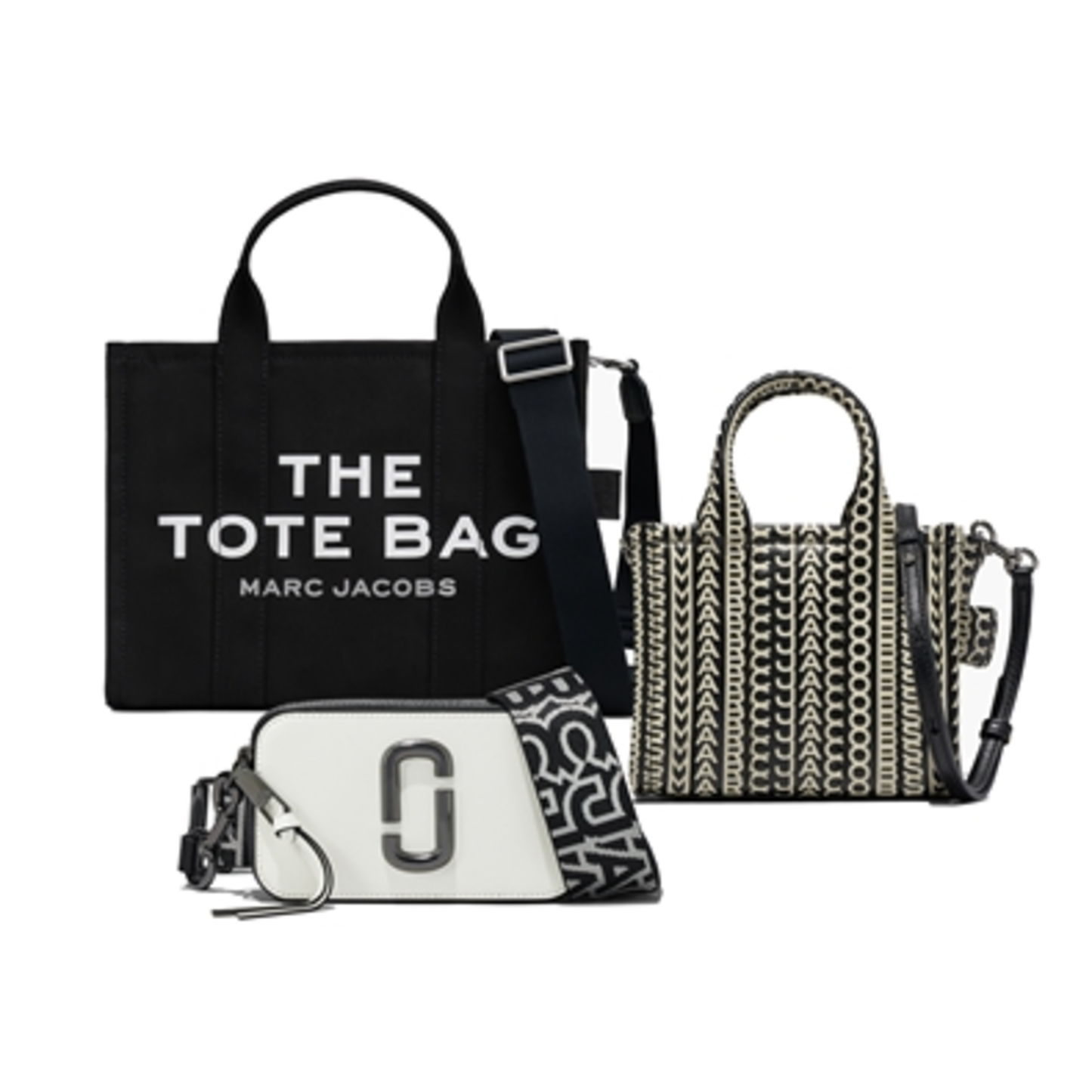 BW DUALITY TOTE SNAPSHOT TRIO, BLACK/WHITE