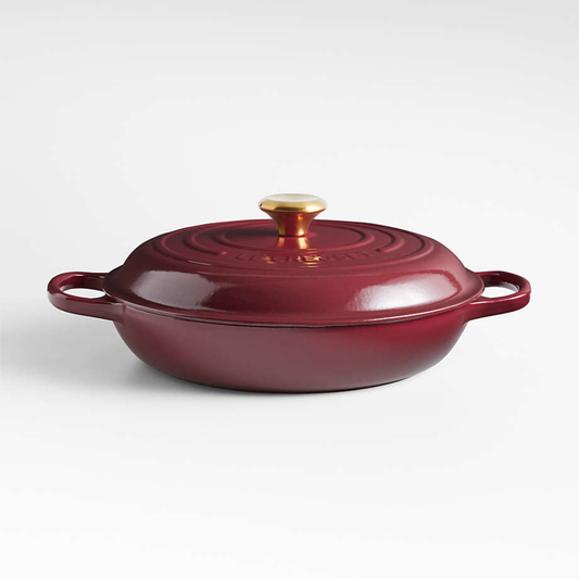 LE CREUSET SIGNATURE 3.5QT BRAISER - RHONE