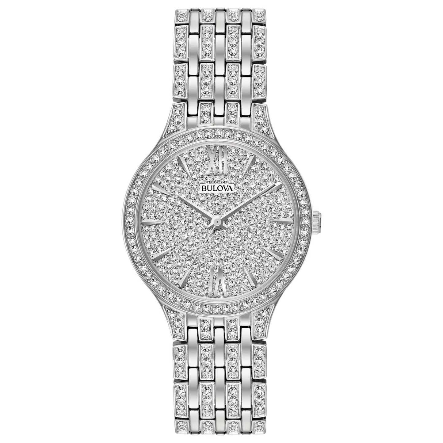 LADIES CRYSTAL COLLECTION FULLY PAVED SWAROVSKI WATCH CRYSTAL DIAL