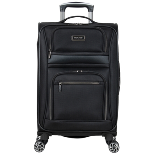 RUGGED ROAMER CARRY-ON SUITCASE, BLACK, 20''