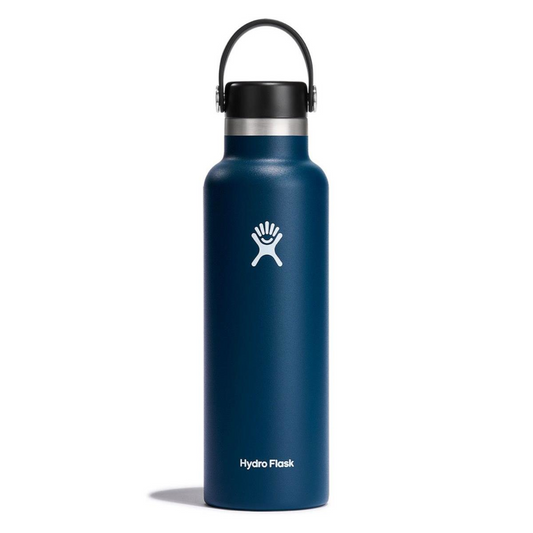 HYDRO FLASK 21 OZ. STANDARD MOUTH BOTTLE W/FLEX CAP - INDIGO
